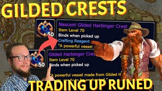 🔴LIVE  GILDED CRESTS from Runed  Trade up Method  War Within World of Warcraft [upl. by Navi613]