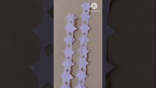 Paper star chainpaper craft diycraft ytshort flowers viralshort [upl. by Annocahs]