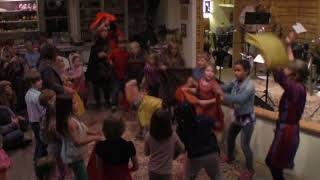 Red Yellow Orange and Brown fall scarf dance [upl. by Weatherby]