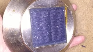 Solar panel sealing test and lighting experiment [upl. by Stockmon]