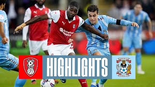 Rotherham United v Coventry City highlights [upl. by Calandra800]