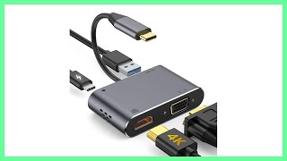 Adaptateur multiprise USBC vers HDMI VGA USB  MOKAI START [upl. by Nami687]