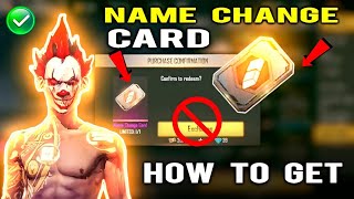 How To Get Name Change Card In Free Fire  Free Fire Name Change Card Name Change Card In Free Fire [upl. by Asamot476]