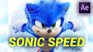 RUN SUPER FAST like SONIC in AFTER EFFECTS [upl. by Ahsiaa]