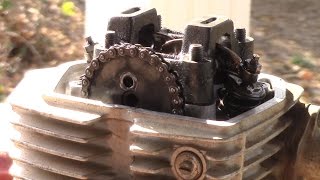 Honda XR80R Top End Tear Down  Finding Compression Leak [upl. by Ahsitahs]