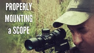 How To Mount a Rifle or Crossbow Scope [upl. by Ainerbas]