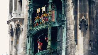 The Rathaus Glockenspiel  Large Mechanical Clock Munich Germany [upl. by Mcquillin]