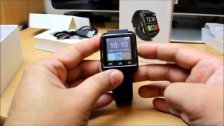 UWatch U8 Bluetooth Smart Watch for Android mobile review and how to instal Smart Watch Helper App [upl. by Amory]