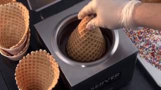 Fresh Made Waffle Cones from Cold Stone Creamery® [upl. by Avuha]