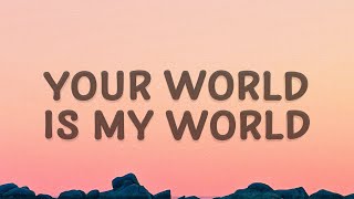 Justin Bieber  Your world is my world One Time Lyrics [upl. by Ttocserp]