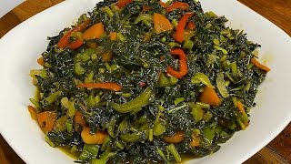 Steamed Callaloo Jamaican Style Packed with Iron amp Protein [upl. by Llevol]