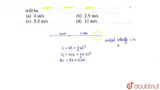 A body is moving with uniform acceleration describes 40 m in the first 5 sec and 65 m in next 5 sec [upl. by Kirch]