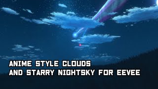 Tutorial Anime style clouds and starry nightsky in blender [upl. by Manfred855]