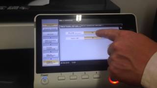 Konica Minolta bizhub C368 How to Enable NFC [upl. by Oidacra776]