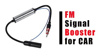 Car FMAM Antenna Booster Cheap review and Inside [upl. by Oidacra972]