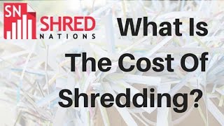 The Cost of Paper Shredding [upl. by Aikat]