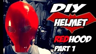 Red Hood Batman Arkham Knight Part 1 Helmet How to DiY [upl. by Sile393]