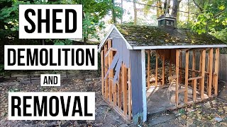 Shed Demolition and Removal  How To [upl. by Heuser]