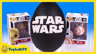 GIANT PLAY DOH EGG SURPRISE OPENING Star Wars Surprise Egg amp Toys Kids Video [upl. by Whyte]