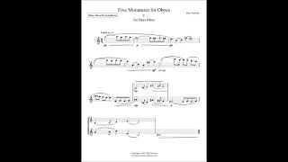 Five Miniatures for Oboes  5 for Bass Oboe [upl. by Gladys]