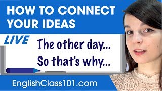 How to Connect Ideas amp Sentences in English  Basic English Grammar [upl. by Ellehcrad76]