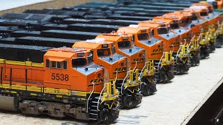 My HO Scale Modern BNSF Locomotive Roster [upl. by Ashman]