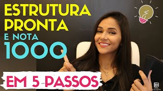 Redação em 5 PASSOS Estrutura nota 1000 para o ENEM 2021 [upl. by Ostraw789]