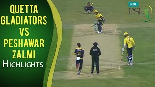 PSL 2017 Final Match Quetta Gladiators vs Peshawar Zalmi Mini Highlights [upl. by Ardra22]