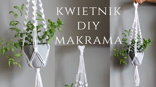 💜DIY PROSTY KWIETNIK ZE SZNURKA MAKRAMA 💜 EASY MAKRAMME PLANT HANGER [upl. by Dyna202]