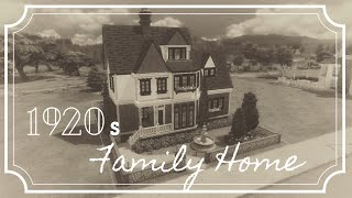 1920s FAMILY HOME  The Sims 4 Speedbuild  Simmers Squad  No CC [upl. by Akessej320]