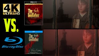 THE GODFATHER TRILOGY 4KUHD VS BLURAY SIDE BY SIDE COMPARISON [upl. by Etnuhs]