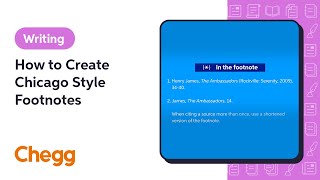 How to Create Chicago Style Footnotes  Chegg [upl. by Kilk]