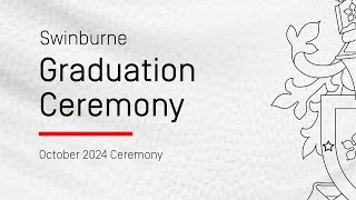 Swinburne Graduation 3 October 2024 1000am [upl. by Leonardo803]