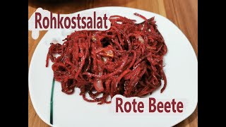 saftiger Rohkostsalat  rote Beete Salat auf koreanische Art [upl. by Acilef]