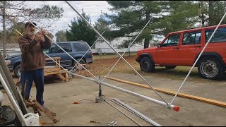 Putting together a Maco VQ3 3 element Delta loop CB Antenna [upl. by Anihsak728]