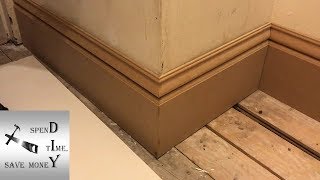 How to cut an external mitre  outside corner on skirting boards  baseboards [upl. by Murry]