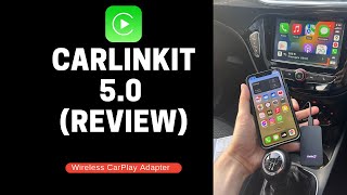 Carlinkit 50 Wireless CarPlay Adapter  Review [upl. by Arbma321]