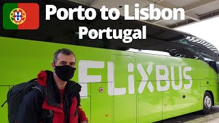 PORTO to LISBON on Flixbus Cheapest Way  Porto Apartment Tour Viva Viagem card PORTUGAL [upl. by Unni]