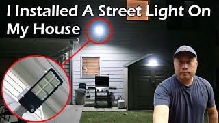 100w All In One Solar Street Light installation [upl. by Hartzell]