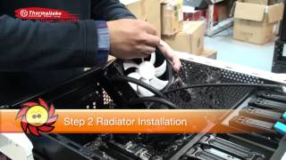 Thermaltake  How to install All in One Liquid Cooling System [upl. by Tirza564]