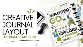 Creative Journal Process Layout 2024  The Washi Tape Shop Haul amp Unboxing [upl. by Oliana]