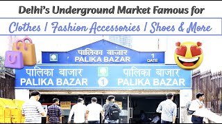 Palika Bazaar  Delhis Famous Underground Market for Shopping  Walking Tour [upl. by Neirrad]