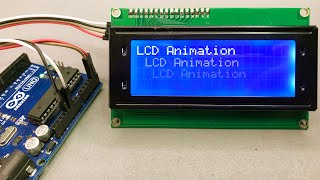 EASY Arduino LCD I2C Scrolling Text Animation  Scroll Text on LCD Display Arduino  I2C LCD Scroll [upl. by Atinrahs]