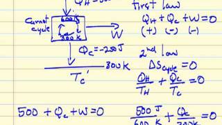 Carnot Heat Engine Calculations [upl. by Toft]