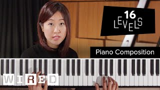 16 Levels of Piano Composition Easy to Complex  WIRED [upl. by Armillia926]