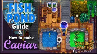 Fish Pond Guide  How to make Caviar  Stardew Valley 14 Update  New Gameplay  New Features [upl. by Nagah]