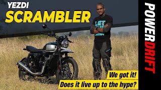 Yezdi Scrambler  First Ride Review  Is It A Proper Scrambler  PowerDrift [upl. by Maurilla]