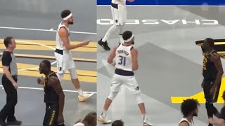 Draymond Green stareddown and made fun of Klay Thompson after airball 3 😳 [upl. by Garris600]