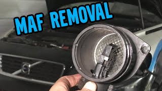 Volvo C30 T5 Mass Air Flow Sensor Housing Removal [upl. by Yentiw702]