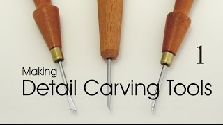 Making detail carving tools miniature and micro chisels Part 1 [upl. by Dewey]